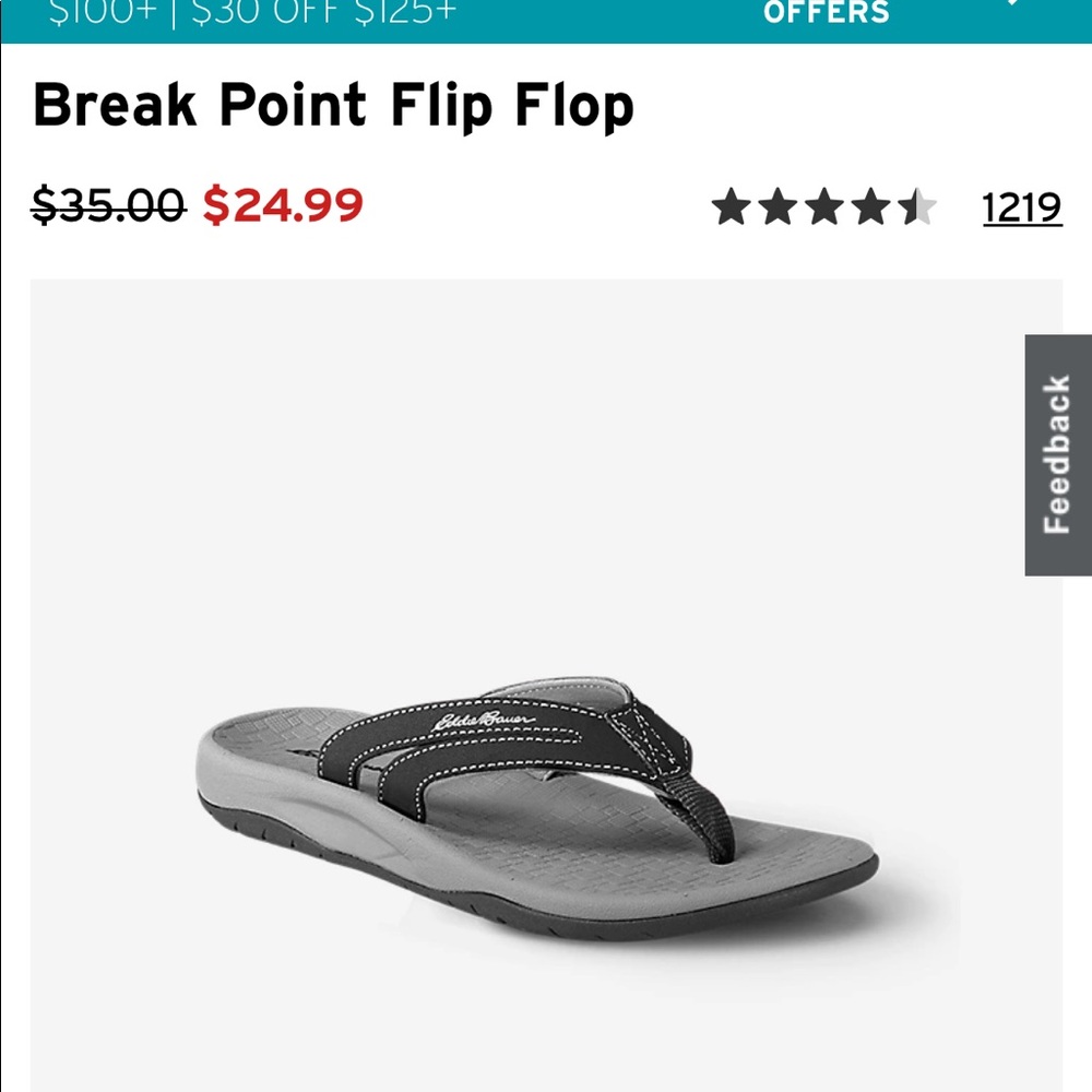 Eddie Bauer Break Point Flip Flop